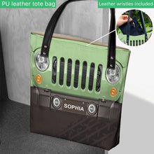 Load image into Gallery viewer, Personalized Jeep Car Tote Bag Custom Name Gift for Dad
