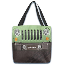 Load image into Gallery viewer, Personalized Jeep Car Tote Bag Custom Name Gift for Dad
