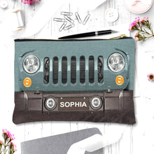 Load image into Gallery viewer, Personalized Jeep Pouch with Name Custom Gift for Her
