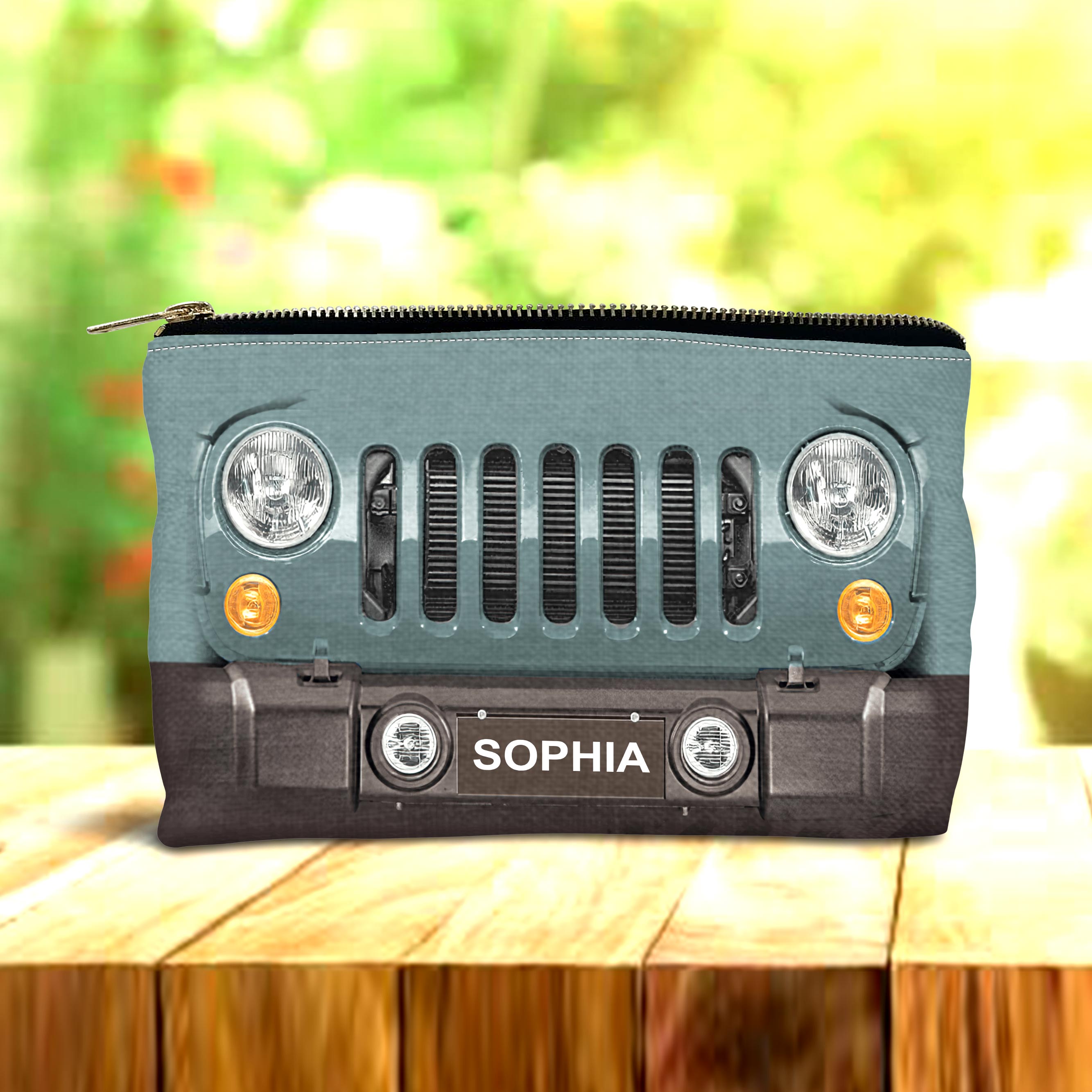 Personalized Jeep Pouch with Name Custom Gift for Her