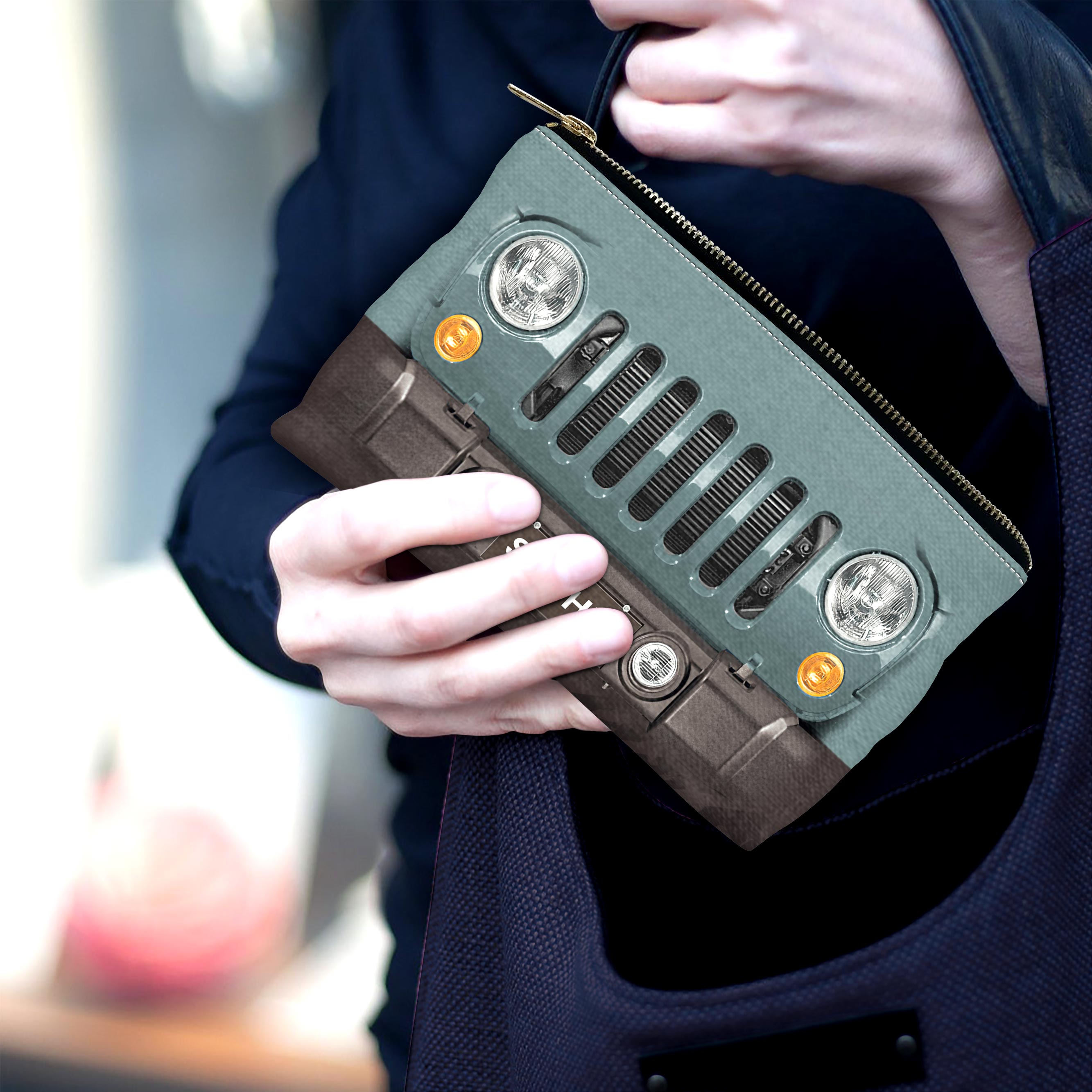 Personalized Jeep Pouch with Name Custom Gift for Her