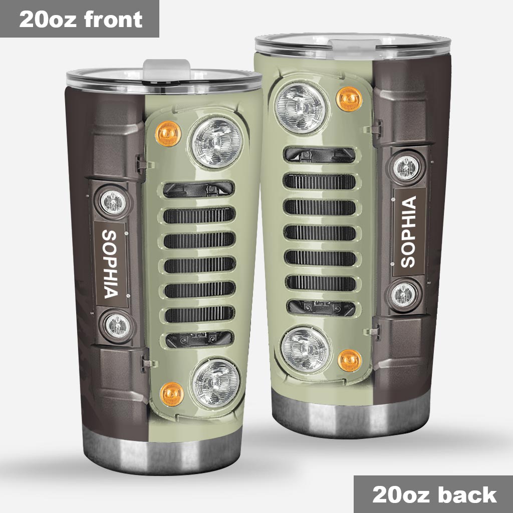 Personalized Car Tumbler Custom Name 20oz Gift for Dad