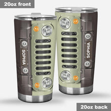 Load image into Gallery viewer, Personalized Car Tumbler Custom Name 20oz Gift for Dad
