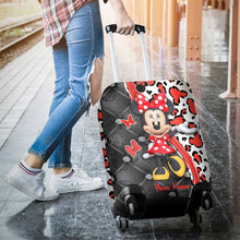 Load image into Gallery viewer, Personalized Minnie Mouse Luggage Cover Custom Name Travel Gift
