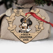 Load image into Gallery viewer, Personalized Christmas Mouse Ornament for Grandma - Customizable Gift
