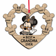 Load image into Gallery viewer, Personalized Christmas Mouse Ornament for Grandma - Customizable Gift
