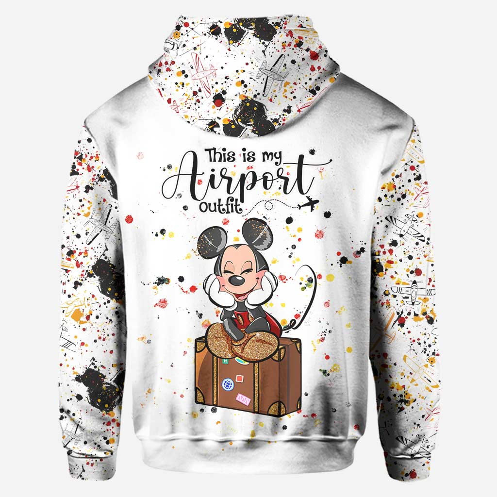 Personalized Mouse Hoodie & Leggings Set Custom Name for Women