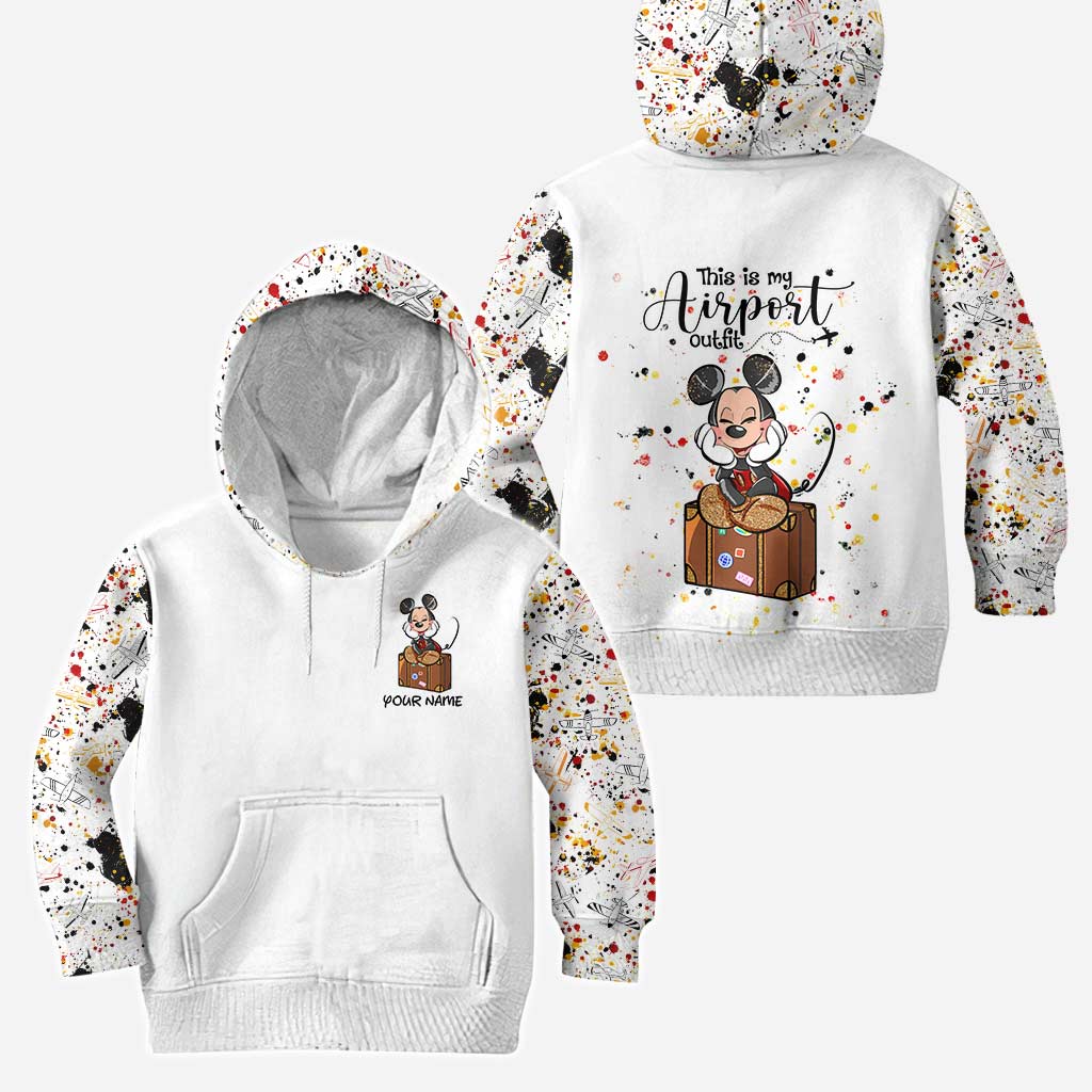 Personalized Mouse Hoodie & Leggings Set Custom Name for Women