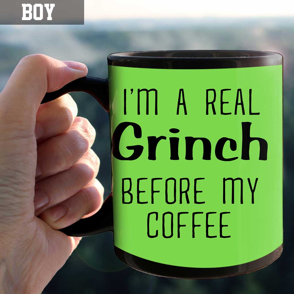 Personalized Grinch Coffee Mug Custom Name Fun Christmas Gift