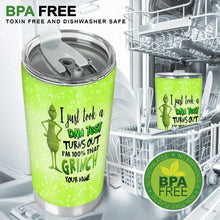 Load image into Gallery viewer, Personalized Grinch DNA Test Tumbler Custom Name Holiday Gift
