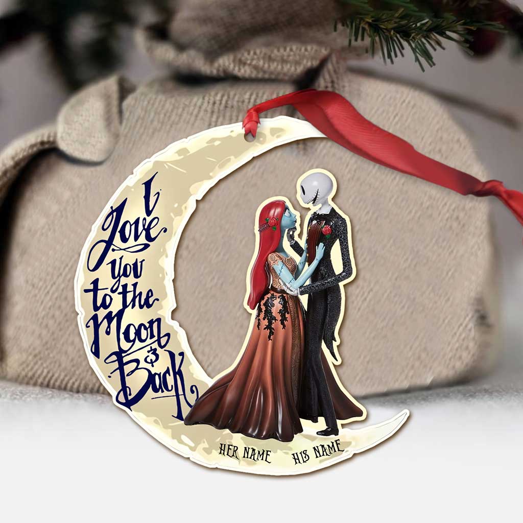 Personalized Couple Ornament I Love You To The Moon Christmas Gift