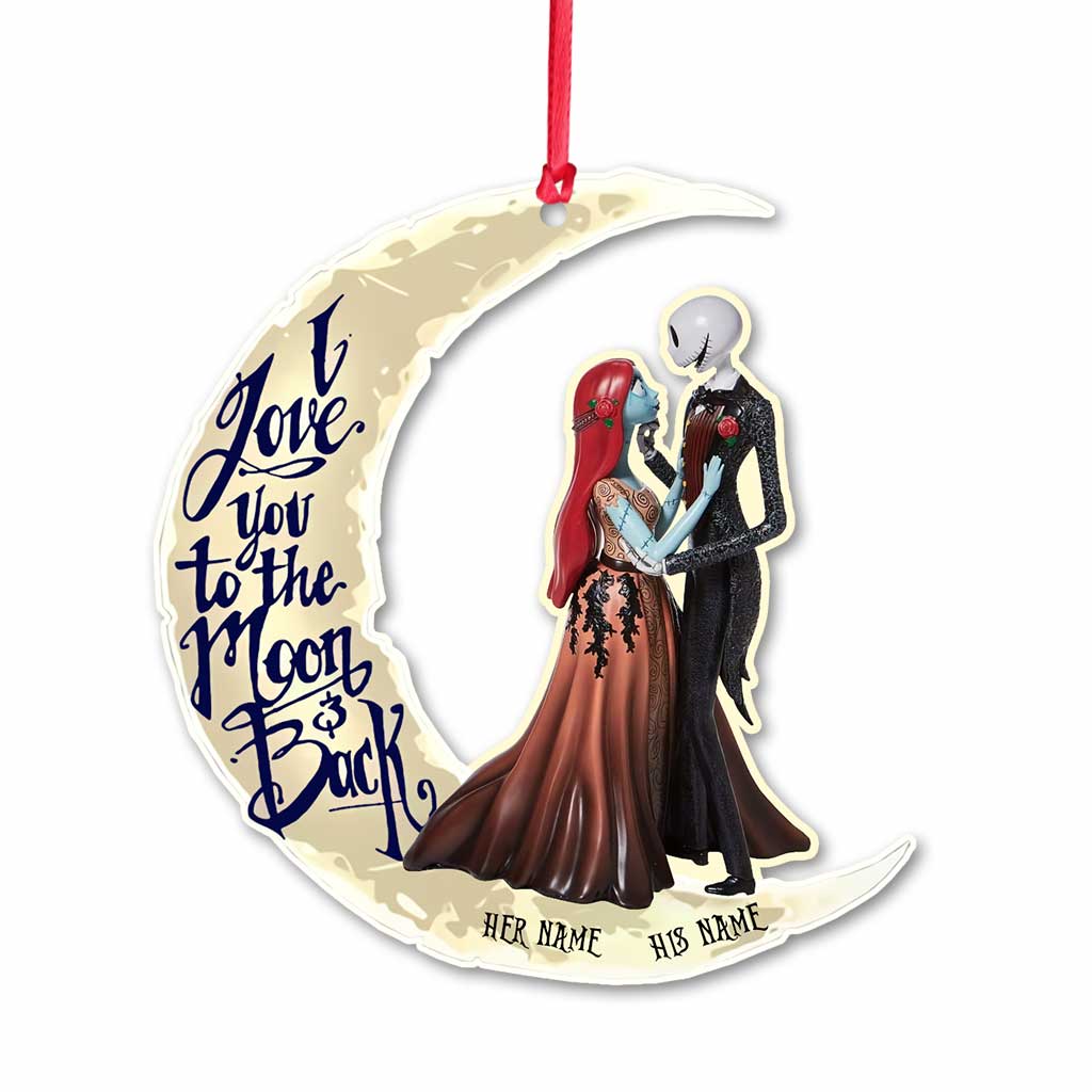 Personalized Couple Ornament I Love You To The Moon Christmas Gift