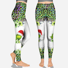 Load image into Gallery viewer, Personalized Grinch Hoodie &amp; Leggings Set Custom Name Gift for Christmas
