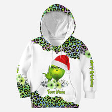 Load image into Gallery viewer, Personalized Grinch Hoodie &amp; Leggings Set Custom Name Gift for Christmas
