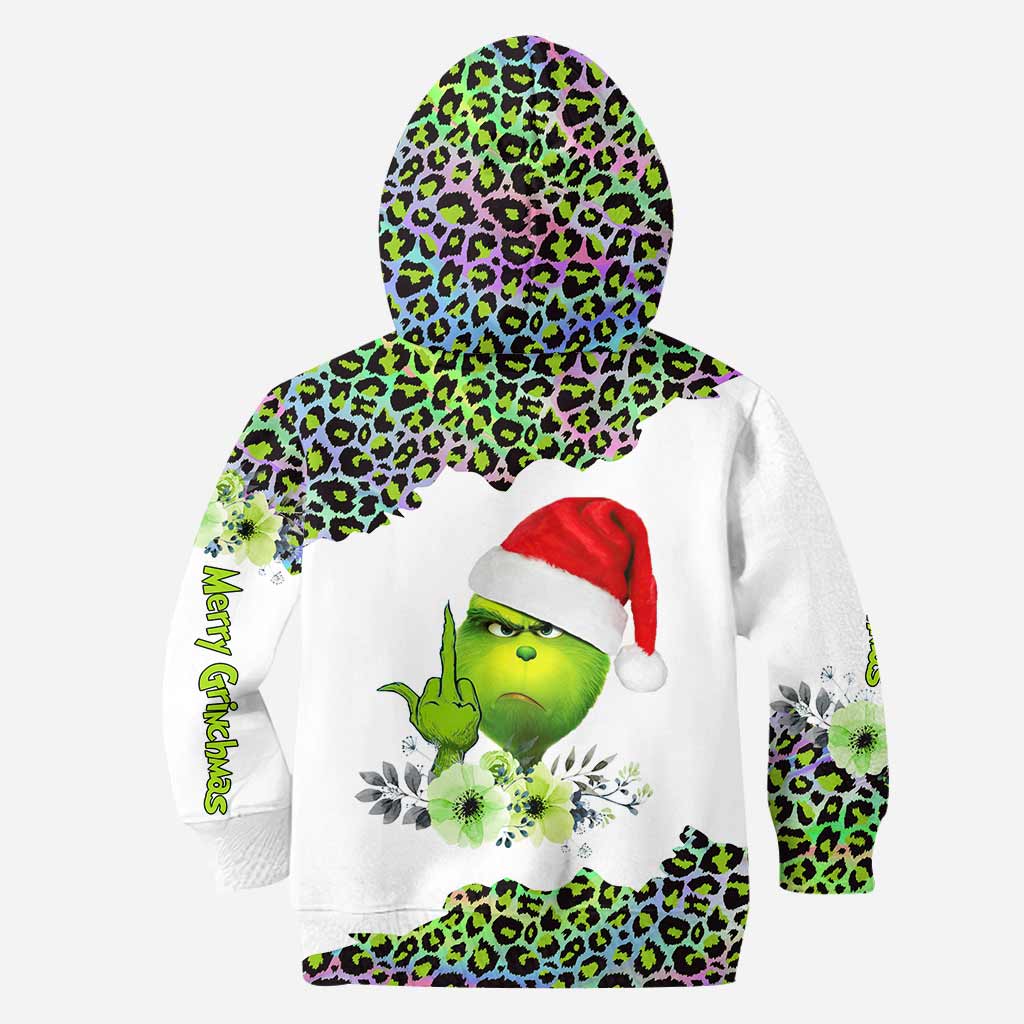 Personalized Grinch Hoodie & Leggings Set Custom Name Gift for Christmas