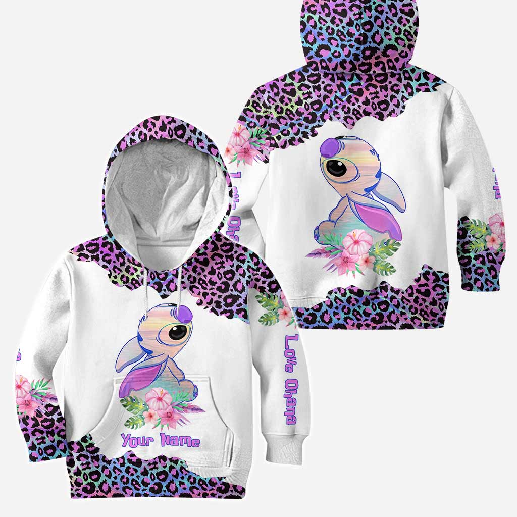 Personalized Love Ohana Hoodie and Leggings Set for Her