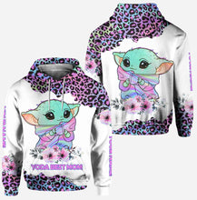 Load image into Gallery viewer, Personalized Yoda Best Mom Hoodie and Leggings Set Gift
