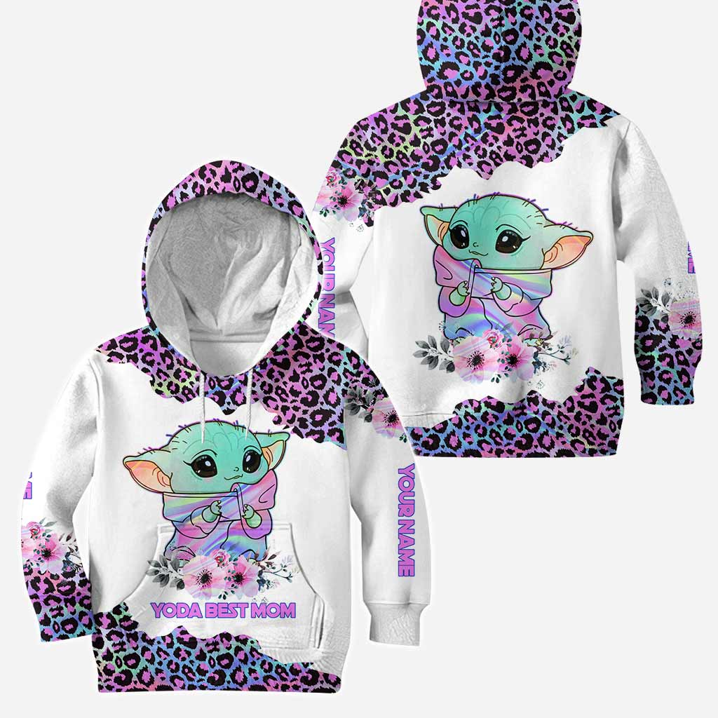 Personalized Yoda Best Mom Hoodie and Leggings Set Gift