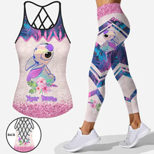 Load image into Gallery viewer, Personalized Ohana Cross Tank Top &amp; Leggings Custom Name Gift Idea
