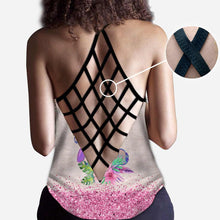 Load image into Gallery viewer, Personalized Ohana Cross Tank Top &amp; Leggings Custom Name Gift Idea
