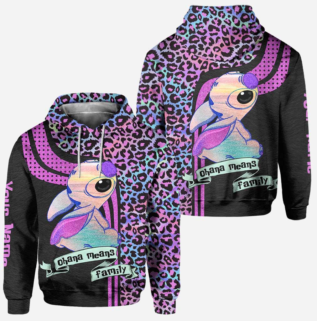 Personalized Ohana Means Family Hoodie and Leggings Set for Family