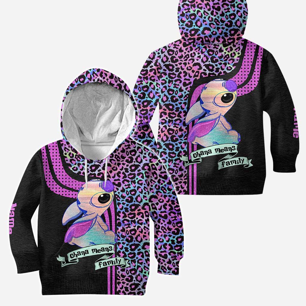 Personalized Ohana Means Family Hoodie and Leggings Set for Family