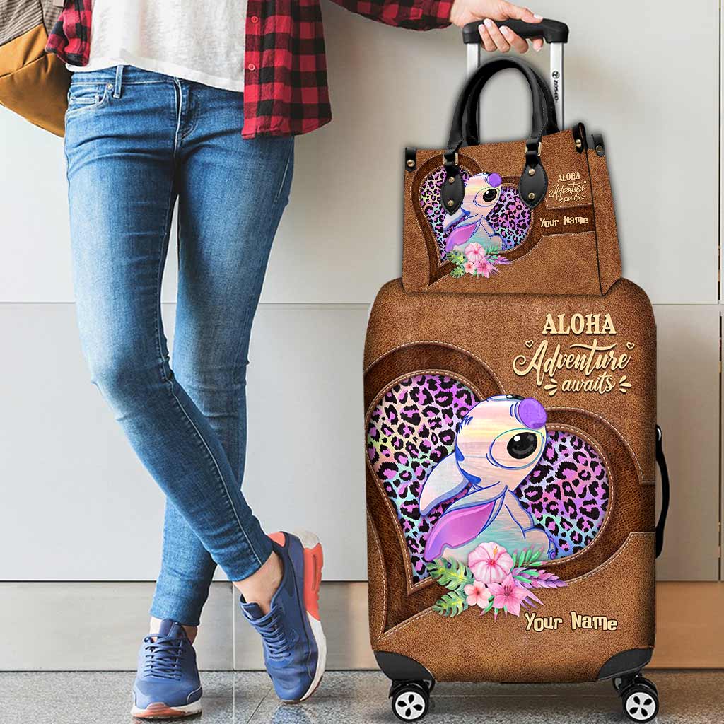 Personalized Aloha Leather Handbag & Luggage Cover Gift for Women