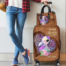 Load image into Gallery viewer, Personalized Aloha Leather Handbag &amp; Luggage Cover Gift for Women
