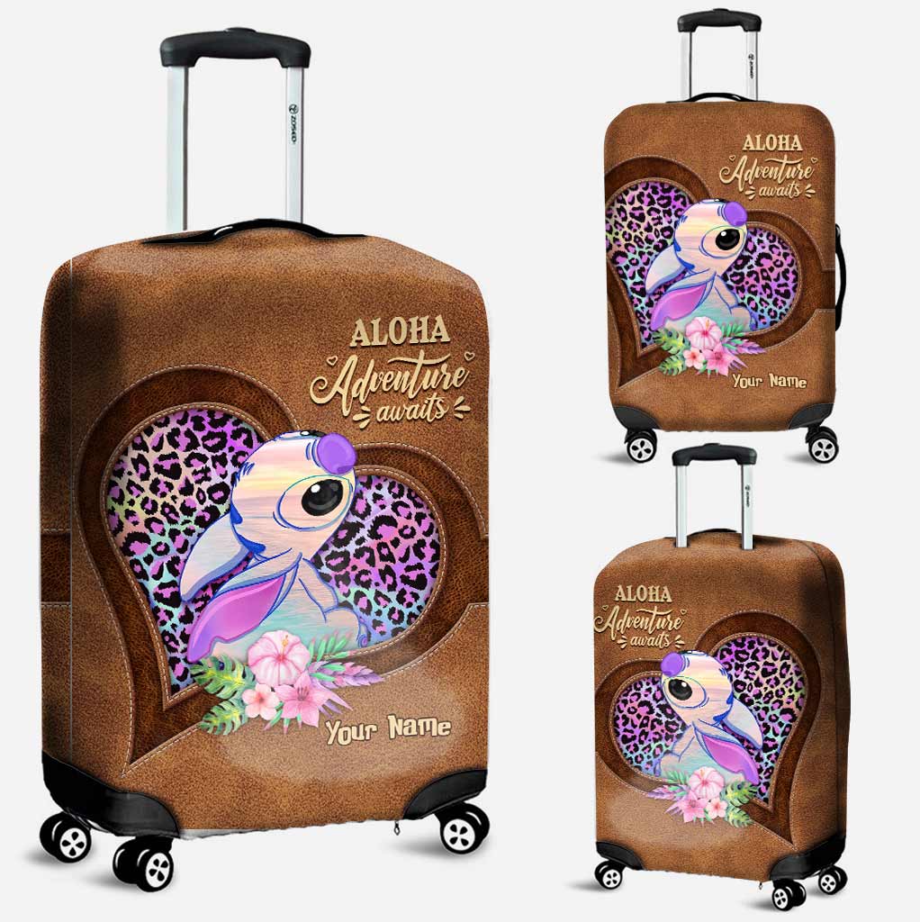 Personalized Aloha Leather Handbag & Luggage Cover Gift for Women