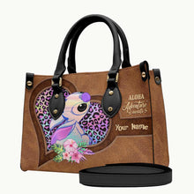 Load image into Gallery viewer, Personalized Aloha Leather Handbag &amp; Luggage Cover Gift for Women
