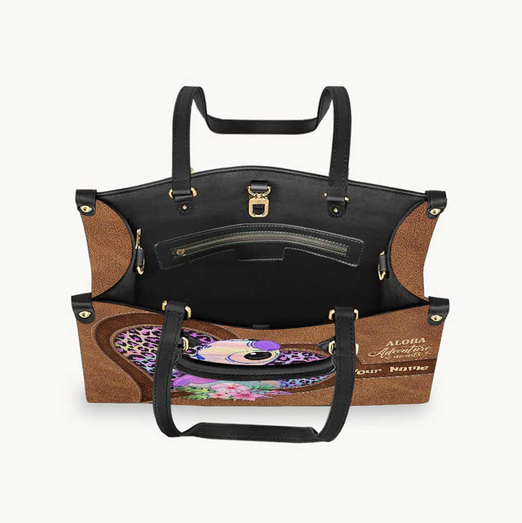 Personalized Aloha Leather Handbag & Luggage Cover Gift for Women