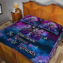 Load image into Gallery viewer, Personalized Nightmare Quilt Set Unique Couple Gift for Halloween &amp; Weddings
