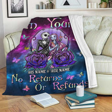 Load image into Gallery viewer, Personalized Nightmare Blanket Custom Name Gift for Couples
