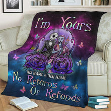 Load image into Gallery viewer, Personalized Nightmare Blanket Custom Name Gift for Couples
