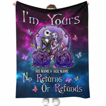 Load image into Gallery viewer, Personalized Nightmare Blanket Custom Name Gift for Couples
