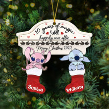 Load image into Gallery viewer, Personalized Christmas Ohana Ornament Custom Name Gift for Couples
