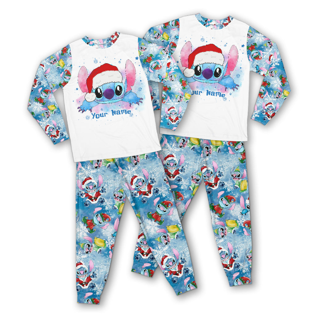Personalized Christmas Pajamas Set for Family with Name