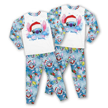 Load image into Gallery viewer, Personalized Christmas Pajamas Set for Family with Name
