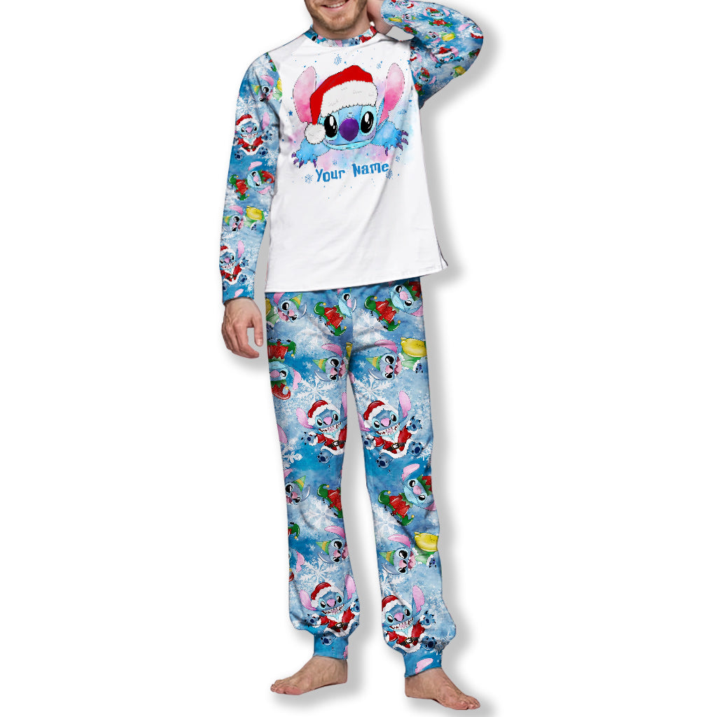 Personalized Christmas Pajamas Set for Family with Name