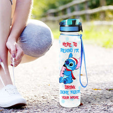Load image into Gallery viewer, Personalized Water Tracker Bottle with Time Markers for Christmas Gift
