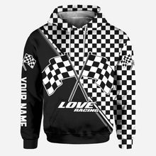 Load image into Gallery viewer, Personalized Racing Hoodie and Leggings Set Custom Name Gift
