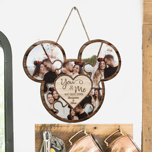 Load image into Gallery viewer, Personalized Couple Mouse Wood Sign with Names - Custom Gift for Valentine's Day, Wedding, Anniversary
