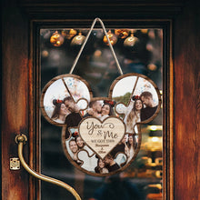 Load image into Gallery viewer, Personalized Couple Mouse Wood Sign with Names - Custom Gift for Valentine's Day, Wedding, Anniversary
