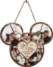 Load image into Gallery viewer, Personalized Couple Mouse Wood Sign with Names - Custom Gift for Valentine's Day, Wedding, Anniversary
