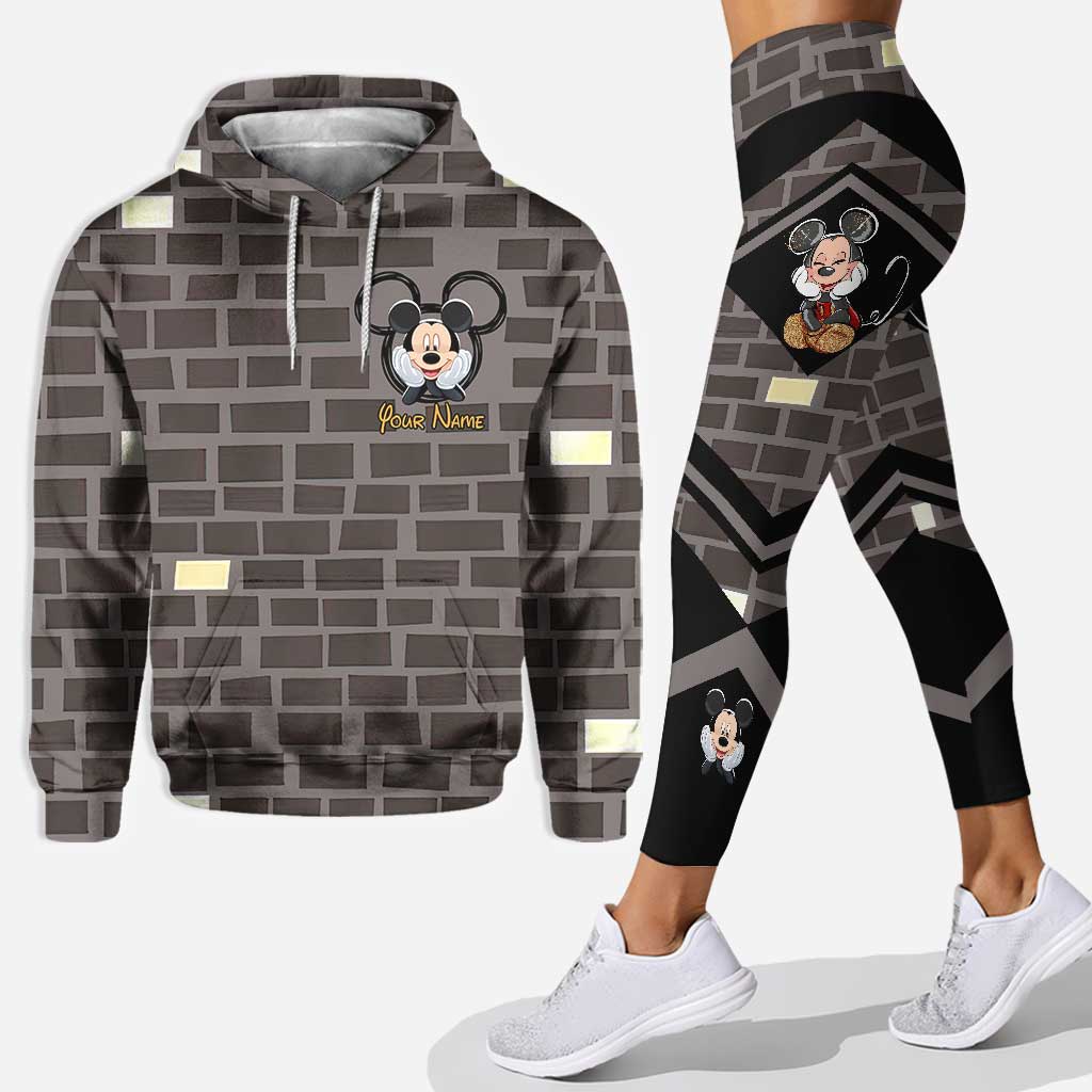 Personalized Mouse Hoodie and Leggings Set Custom Name Gift