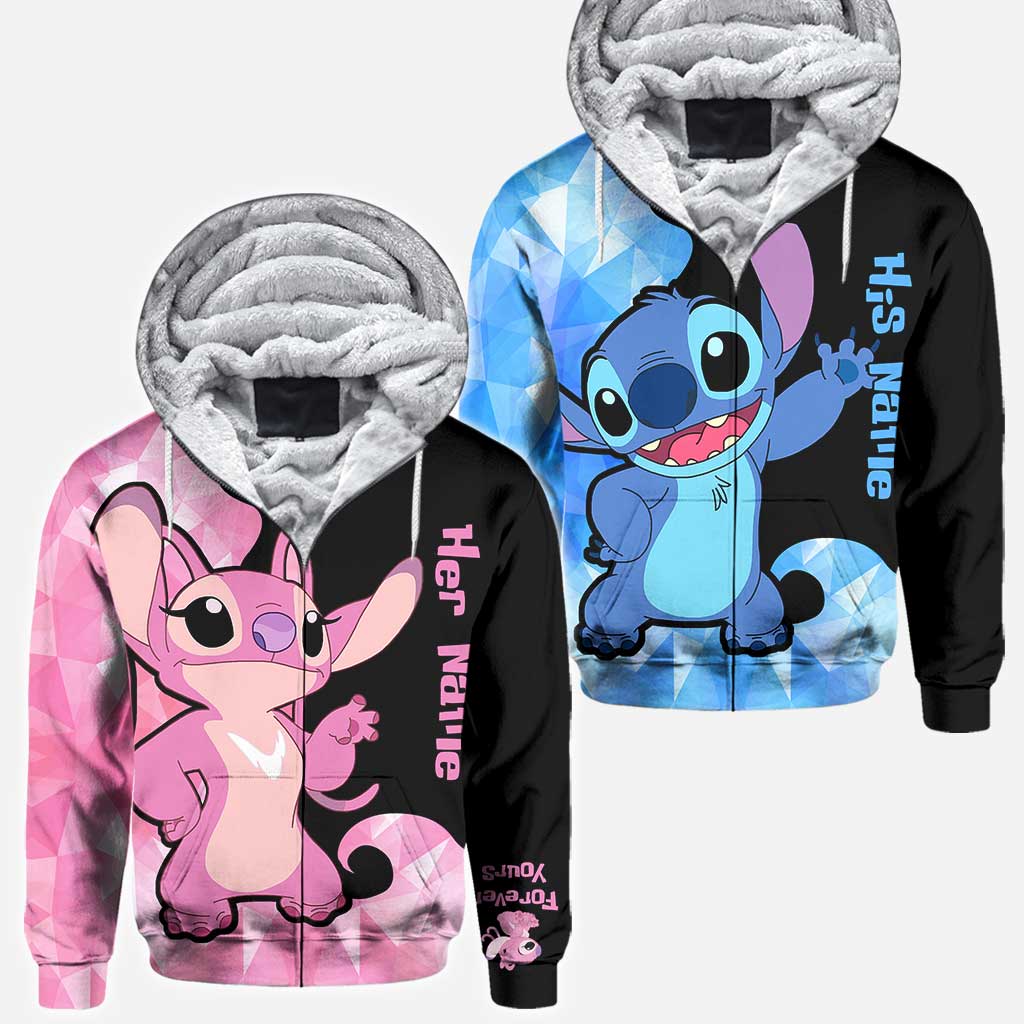 Personalized Couple Ohana Hoodies Custom Name Gift