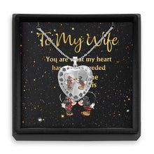 Load image into Gallery viewer, Personalized Heart Pendant Necklace Custom Couple Gift for Wife
