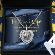 Load image into Gallery viewer, Personalized Heart Pendant Necklace for Couples with Custom Design
