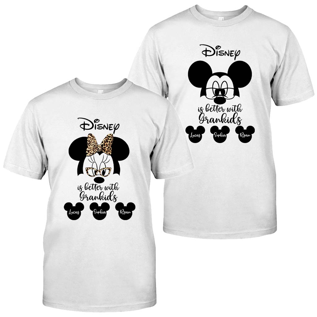 Personalized Disney Grandkids T-shirt & Hoodie Gift for Grandma