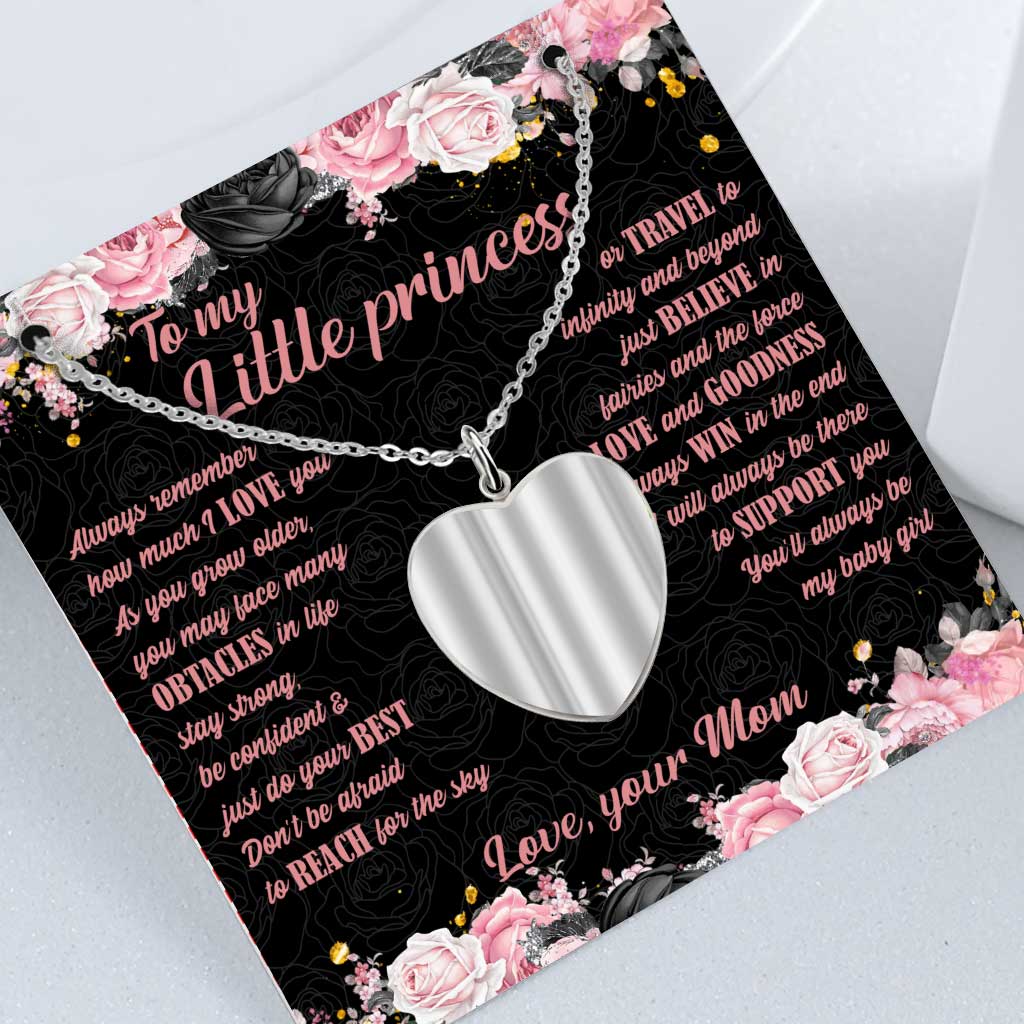 Personalized Heart Pendant Necklace with Custom Photo for Daughter